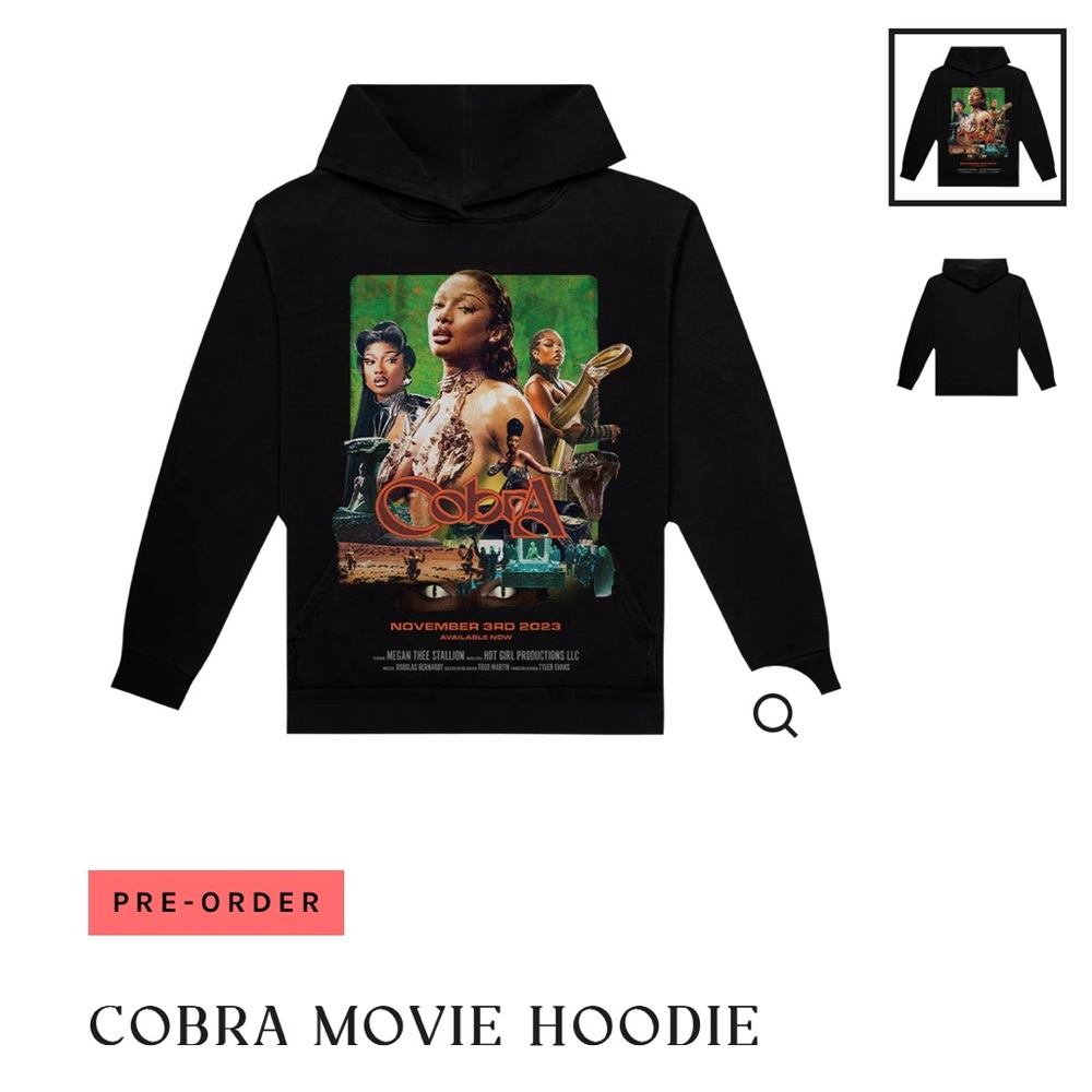 ISO - Megan Thee Stallion Cobra Movie Hoodie Size 2x or 3x